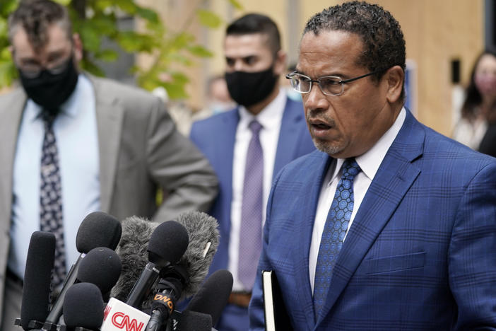 Minnesota Attorney General Keith Ellison, here in September, says Congress should pass the George Floyd Justice in Policing Act.