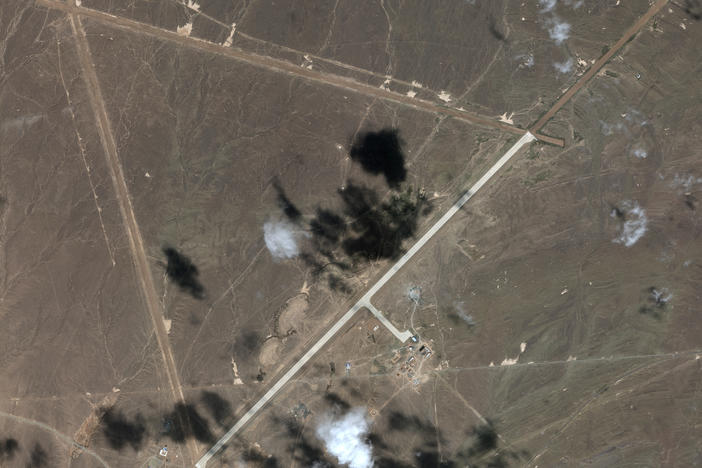 The airfield has a long runway which is believed to have been used to land China's space plane in 2020.