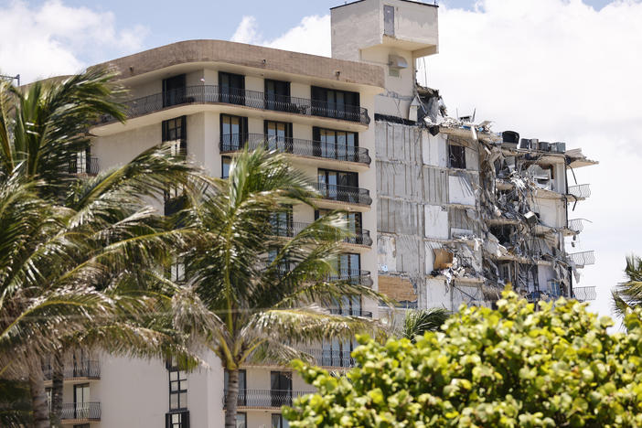 Crews are preparing to demolish the rest of the condo building that partially collapsed in Surfside, Fla., as a storm approaches.