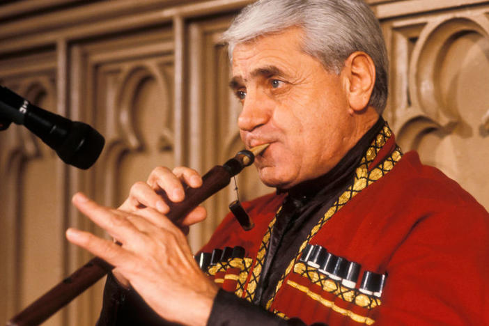 The late Armenian composer and musician Jivan Gasparyan, performing in New York in 1994.