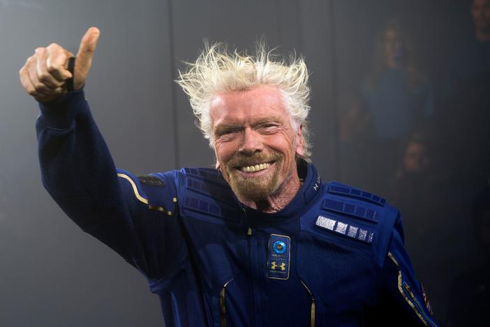Richard Branson, seen here in 2019, will head to space on his company Virgin Galactic's Unity 22 mission.