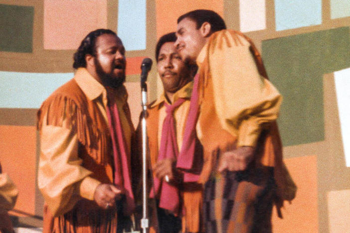 The 5th Dimension perform in Harlem's 'Summer of Soul' in Ahmir 'Questlove' Thompson's acclaimed new concert film. (Courtesy of Searchlight Pictures)