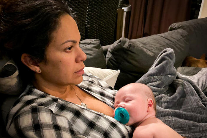 Miriam McDonald developed postpartum depression after giving birth to her third son, Nicholas. She says she felt sad, disconnected, and indifferent.