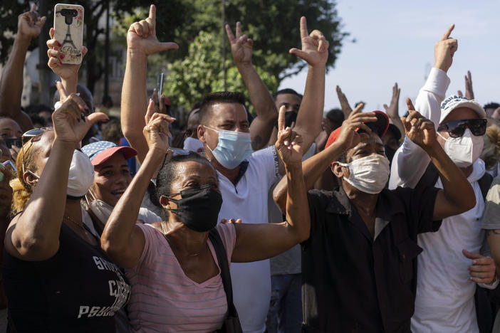 Cubalex, a U.S.-based organization of human rights lawyers, estimates about 148 anti-government protesters have been arrested, detained or disappeared since Sunday.