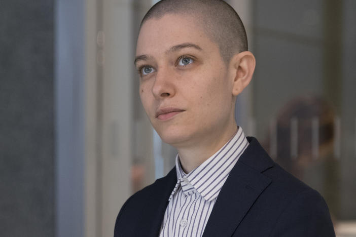 Asia Kate Dillon as Taylor in <em>Billions</em>