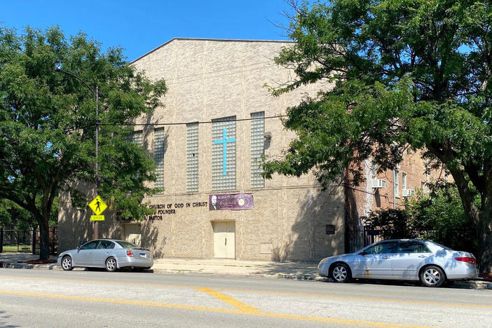 The Roberts Temple in Chicago, where Emmett Till's funeral was held.