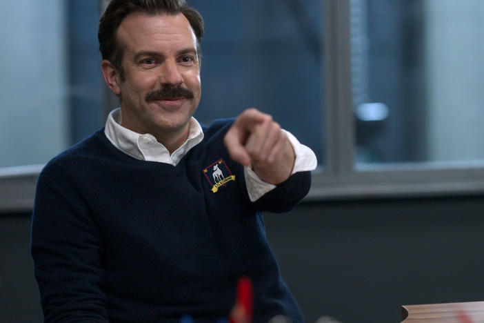 Ted Lasso (Jason Sudeikis) is back in a second season of the Emmy-nominated series, in Sudeikis' Golden-Globe-winning role.