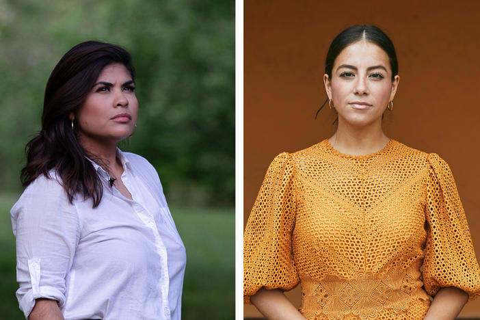 In one year, a Denver TV station ousted three Latina journalists: (from left) Kristen Aguirre left in March 2020, Lori Lizarraga left in March 2021 and Sonia Gutierrez left last November.