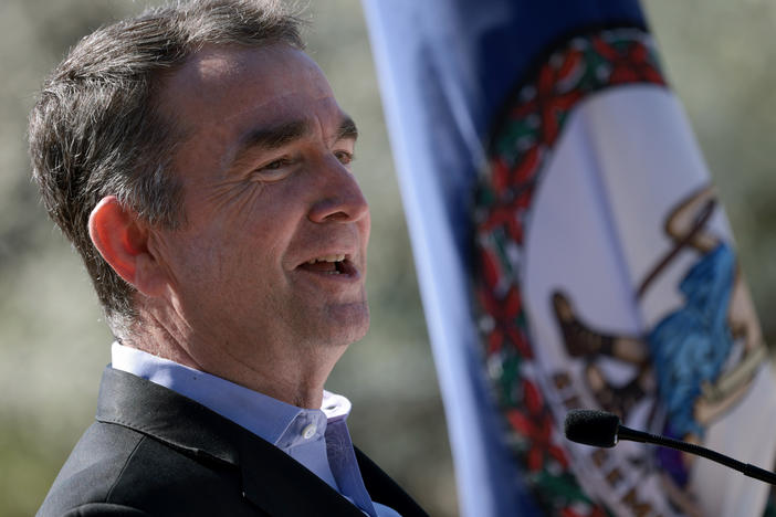 Virginia Gov. Ralph Northam, here at a March event, has outlined a $700 million investment to boost broadband access and help close the digital divide for some of the state's poorest regions.
