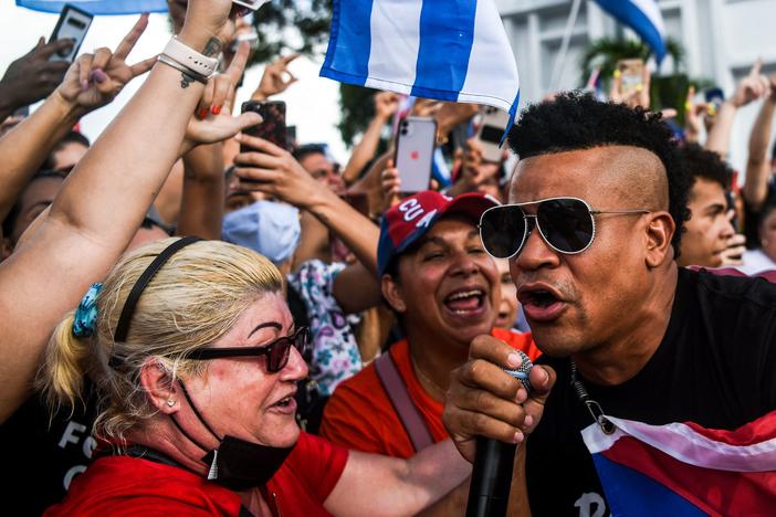 Gente de Zona's "Patria y Vida" (pictured, right: Randy Malcom in Miami) reclaims a slogan made popular at the birth of the Cuban revolution, "Patria o Muerte" (Homeland or Death), 62 years ago.