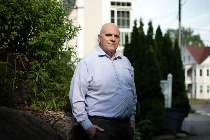 Jim Holland says his memories of being raped as an adolescent were triggered by the 2002-2004 <em>Boston Globe</em> Spotlight investigation of sexual abuse by priests. He lives in Quincy, Mass.