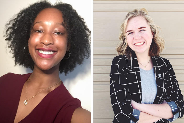 From left: Giovanna Basso, Mofiyin Onanuga, Emma Fetzer and Joanne Lee are teen leaders for the U.N.-sponsored gender equality group Girl Up. They attended Girl Up's virtual conference last week, which featured Nobel Peace Prize winner Malala Yousafzai as a guest speaker.