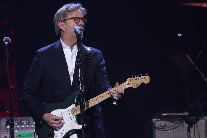 Eric Clapton performs in London in March 2020, shortly before the coronavirus lockdown.