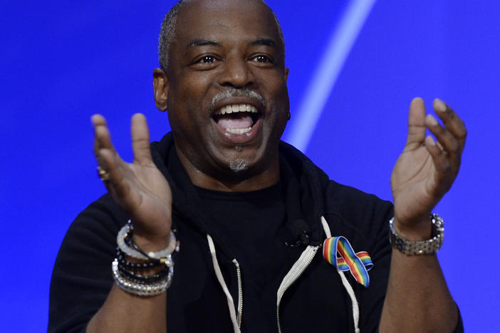 LeVar Burton, here in Los Angeles in 2016, told <em>The New York Times</em> that he feels like hosting <em>Jeopardy!</em> "is what I'm supposed to do." This week, he gets his turn at the host lectern left vacant by Alex Trebek, who died last year at age 80.