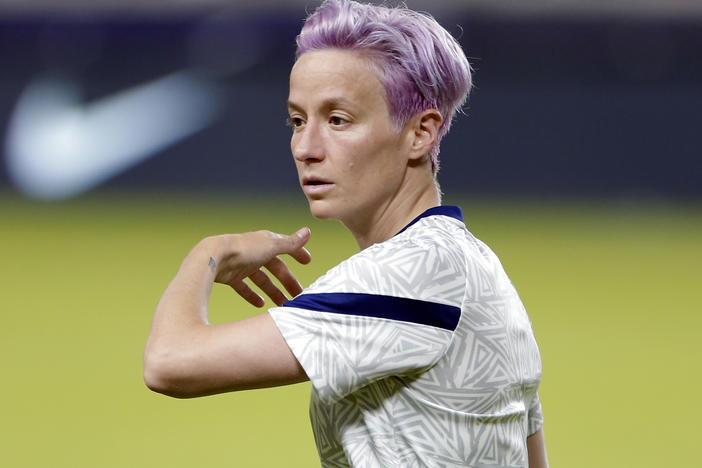 Megan Rapinoe says she uses a variety of CBD products as part of the "all-natural recovery system" that has become part of her daily routine.