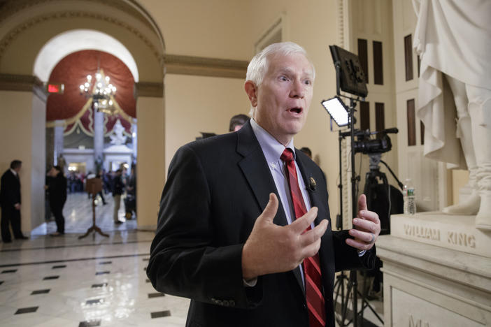 Rep. Mo Brooks, pictured in 2017 on Capitol Hill, and others were sued by another lawmaker earlier this year.