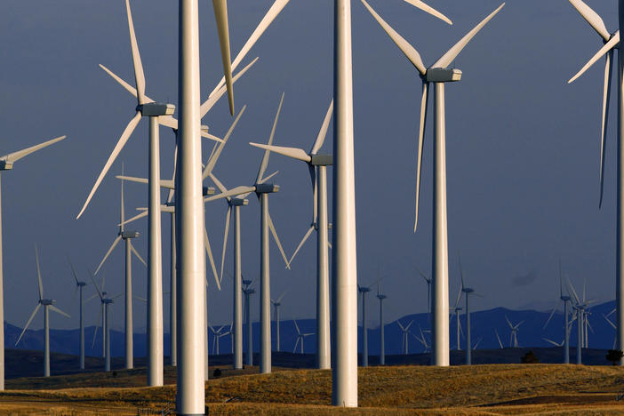 A wind farm in Wyoming generates electricity for a region that used to be more dependent on coal-fired power plants. A new study finds that millions of lives could be saved this century by rapidly reducing greenhouse gas emissions.