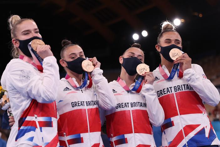 British gymnastics beat out Italy for the Olympic bronze on Tuesday, in a huge upset. The win represents the first team medal for Britain in the sport in nearly a century.