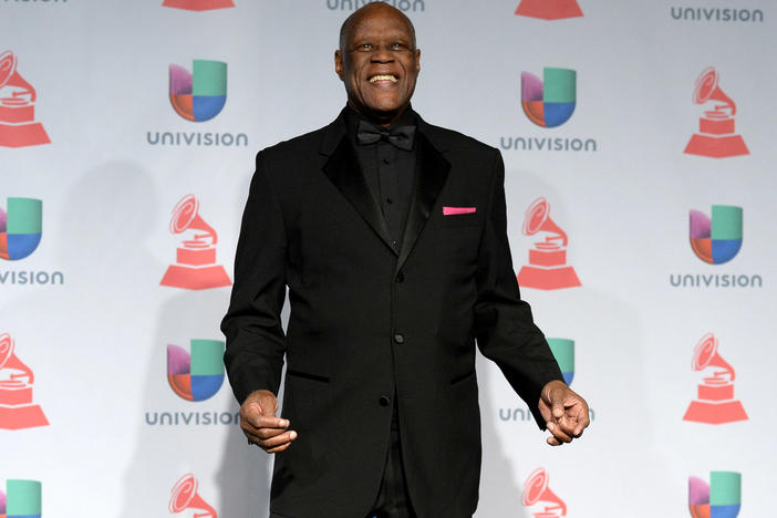 Johnny Ventura, seen here at the Latin Grammys in 2013, died at the age of 81 on Wednesday.
