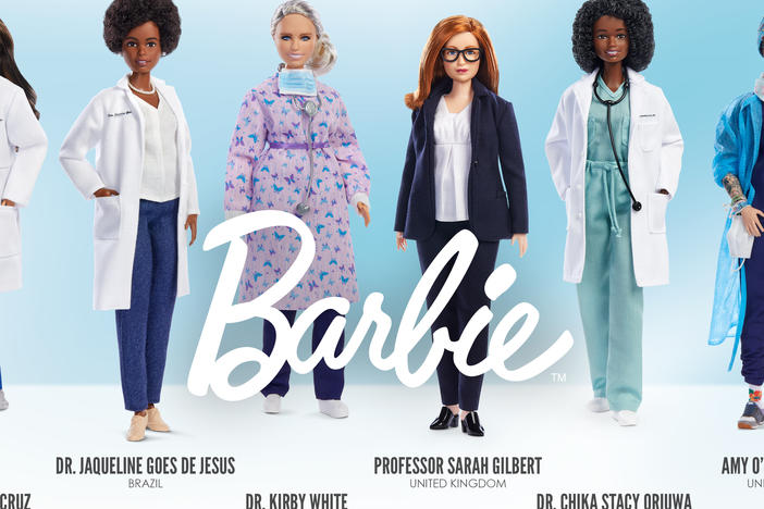 New Barbies honor six women in health care who have been on the front lines in the fight against COVID-19.