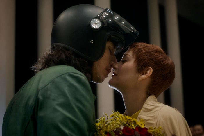 Adam Driver and Marion Cotillard play an anguished celebrity couple in <em>Annette</em>.