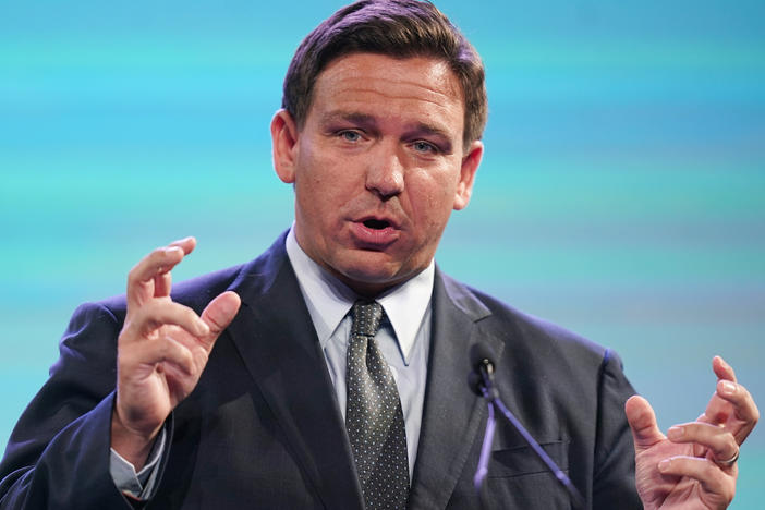 Gov. Ron DeSantis said the state Board of Education may "narrowly tailor any financial consequences" for those who violate the law. It adds that the governor, who has opposed all face covering mandates since the start of the pandemic, is intent on protecting parents' rights.