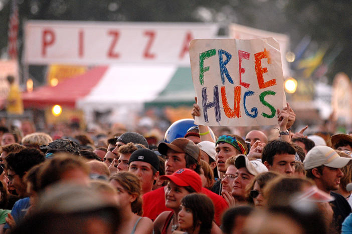 The crowd at Bonnaroo 2008.