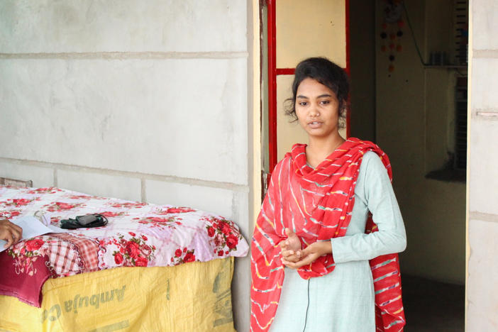 Komal Rana, 19, a student in the Veerni Institute program, has faced pressure to marry since India's pandemic lockdown forced her to return home to her hamlet of Jhalamand near Jodhpur.