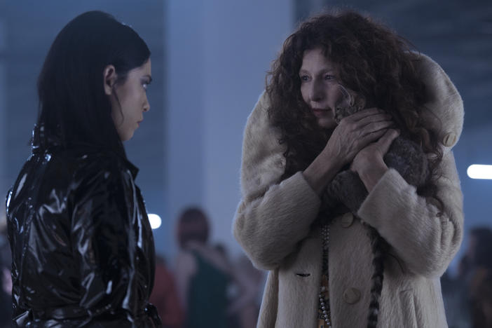 L to R: Lisa (Rosa Salazar) gets more than she bargained for from Boro (Catherine Keener) in Netflix's <em>Brand New Cherry Flavor</em>.