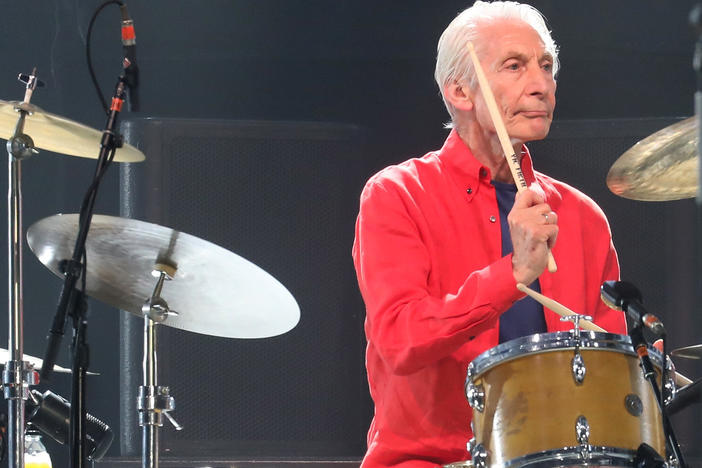 Charlie Watts performs at MetLife Stadium in East Rutherford, N.J., with the Rolling Stones in 2019.
