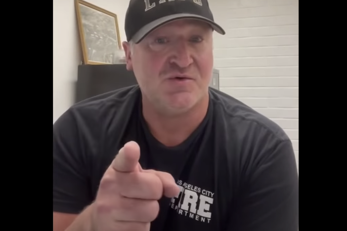 Los Angeles City Fire Department Capt. Cristian Granucci threatens to sue the city and United Firefighters of Los Angeles City Local 112 for not stopping the vaccine mandate that is set to take effect in October.