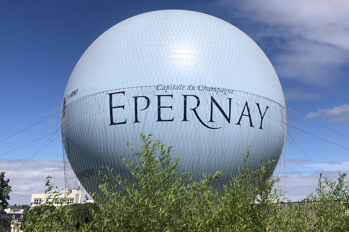 A sign in the French city of Epernay proclaims it the "Capital of Champagne."