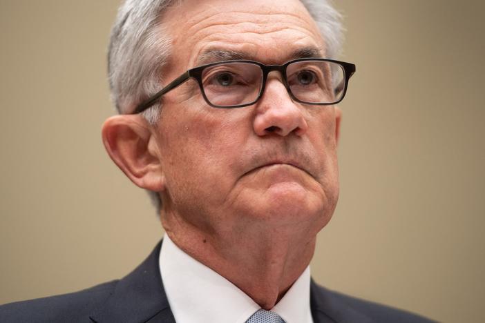 Federal Reserve Board Chairman Jerome Powell testifies before a House Oversight and Reform Select subcommittee hearing in June. Powell said Friday the economic recovery continues, signaling it may soon be time for  the central bank to start removing some of its massive support.