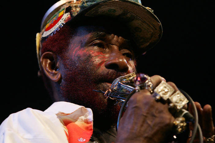 Lee "Scratch" Perry performs in Australia in 2007.