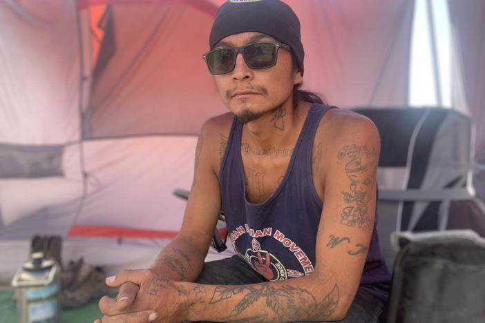 Gary McKinney of the Duck Valley Reservation says he plans to stay camping at a proposed site of a lithium mine long as it takes to prevent it from being developed.