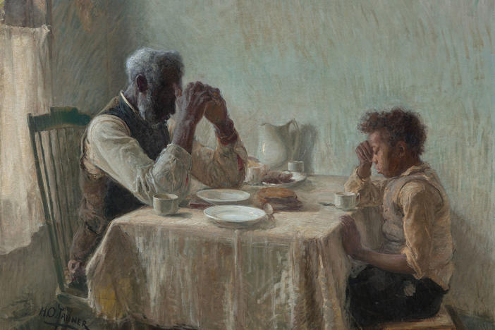 Henry Ossawa Tanner,<em> The Thankful Poor,</em> 1894, oil on canvas, Art Bridges