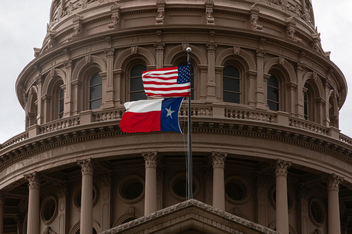 The Texas State Capitol in Austin is seen on the first day of the 87th Legislature's special session on July 8.