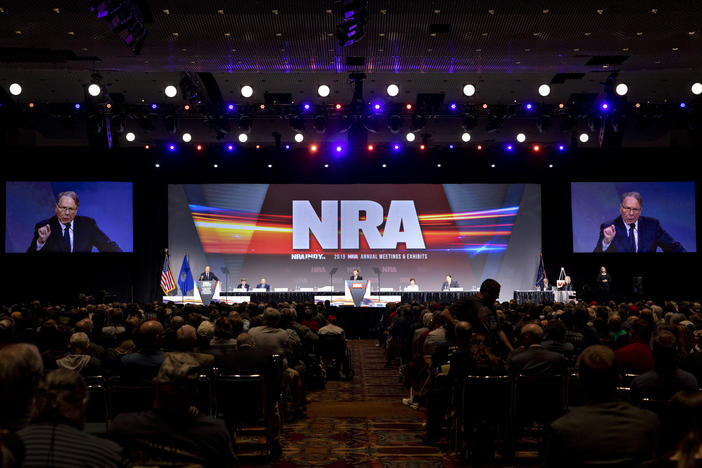 The National Rifle Association's annual meeting featuring thousands of supporters listening to high-profile speakers fueled its influence. But for the past two years, the crowds had to stay home.