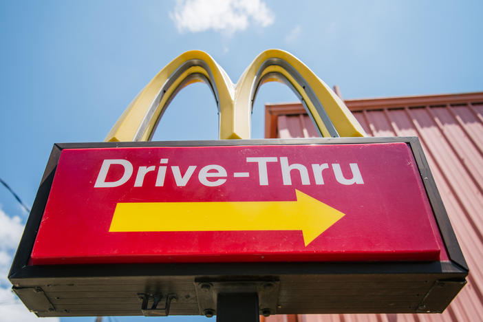 A McDonald's sign in Houston on July 28.
