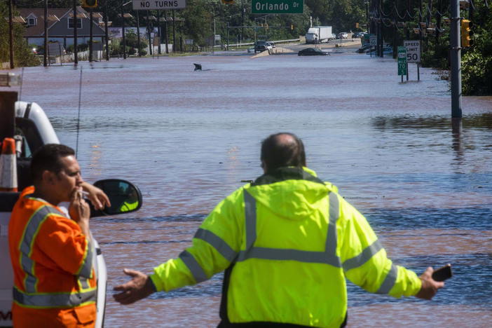 Route 206 in Somerville, N.J., remained largely under water on Thursday. Similar scenes played out across the state and its neighbors.