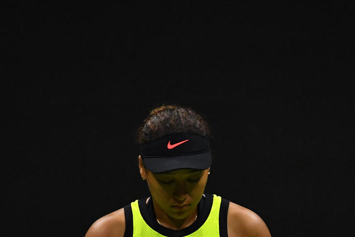 Naomi Osaka lost Friday night in a U.S. Open upset to Canada's Leylah Fernandez.