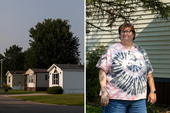 "I could be out next week without a place to live," Mary Hunt worried when an NPR reporter visited. Hunt doesn't own the piece of land, making Havenpark Communities free to tell her to get out.