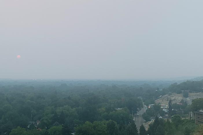 Western wildfires have given Boise, Idaho, one of its smokiest summers on record. President Biden visited the National Interagency Fire Center in Boise on Monday.