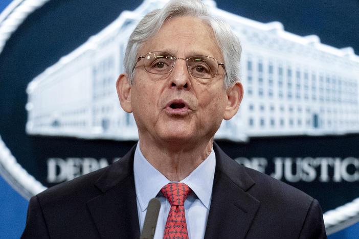 Attorney General Merrick Garland announced the Justice Department suit over Texas' abortion law last week. Now the department is asking a federal judge to temporarily block enforcement of the law while its lawsuit proceeds.