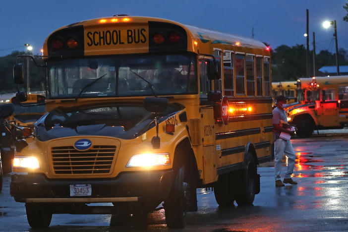 A shortage of school bus drivers for the Boston Public Schools has led to some delays this month. Gov. Charlie Baker is calling up National Guard members to help alleviate the shortage in some areas of the state.