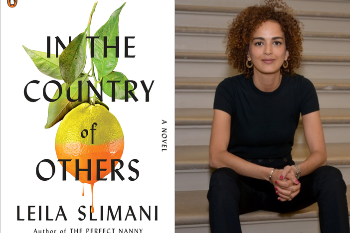 Cover of <em>In the Country of Others </em>and author Leila Slimani.