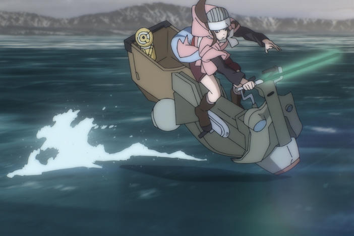 Kara (voiced by Chinatsu Akasaki in Japanese and Kimiko Glenn in the English dub) in "The Ninth Jedi."