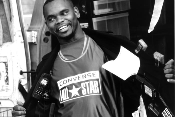 Actor A.J. Johnson in a scene from the movie <em>I Got the Hook Up,</em> circa 1998.