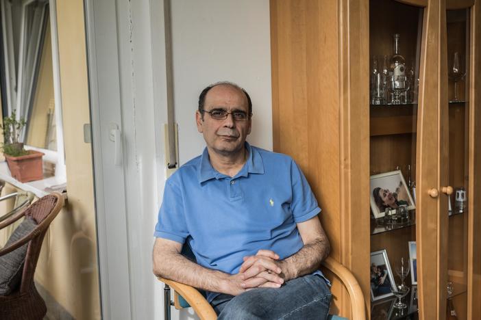 Hassan Mahmoud, 53, is one of the Syrians who testified in a landmark trial in Germany in which a former Syrian security official is charged with crimes against humanity and other crimes for overseeing torture at a prison.