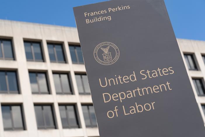The U.S. Department of Labor building on March 26, 2020, in Washington, D.C.